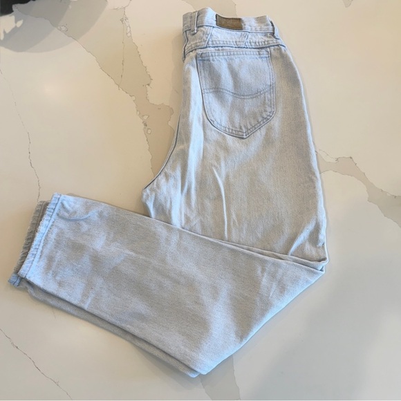 VINTAGE! 80s 90s Y2K Lee Riders Women’s Light Wash Straight Jeans Denim Size 14 - Picture 1 of 11